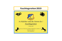 Faschingsreiten 2019