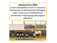 Reitabzeichen 2020